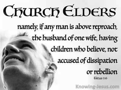 Titus 1:6 A Man Who Is Above Reproach (white)